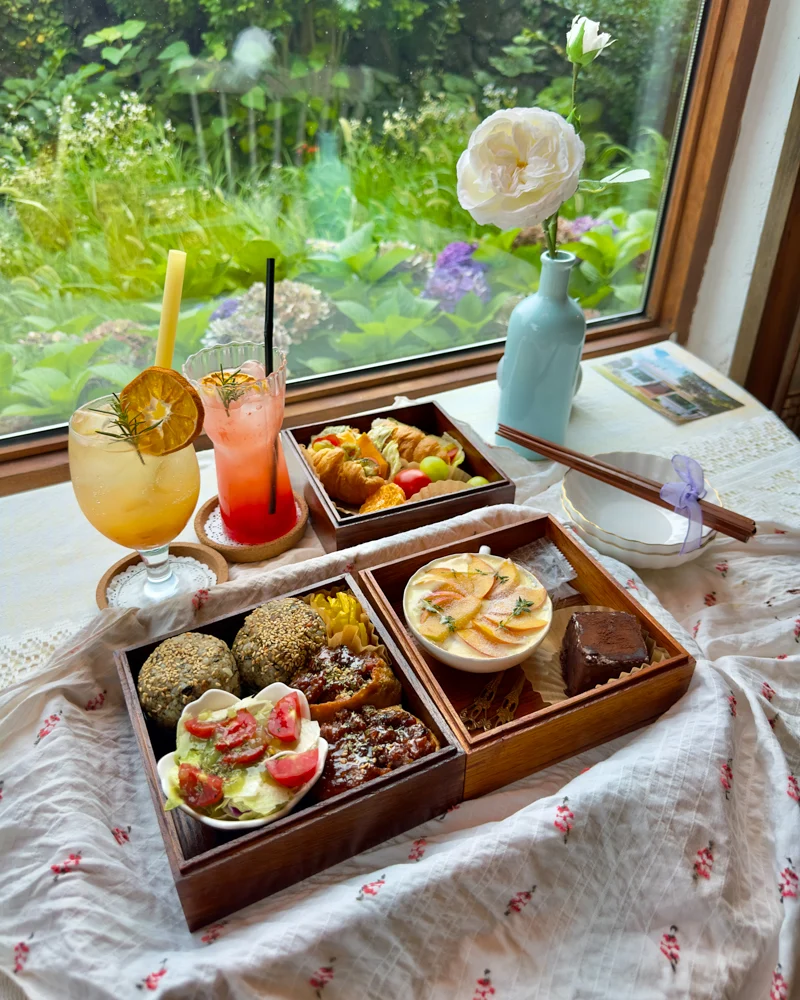 Aesthetic lunch set on Jeju Island, South Korea