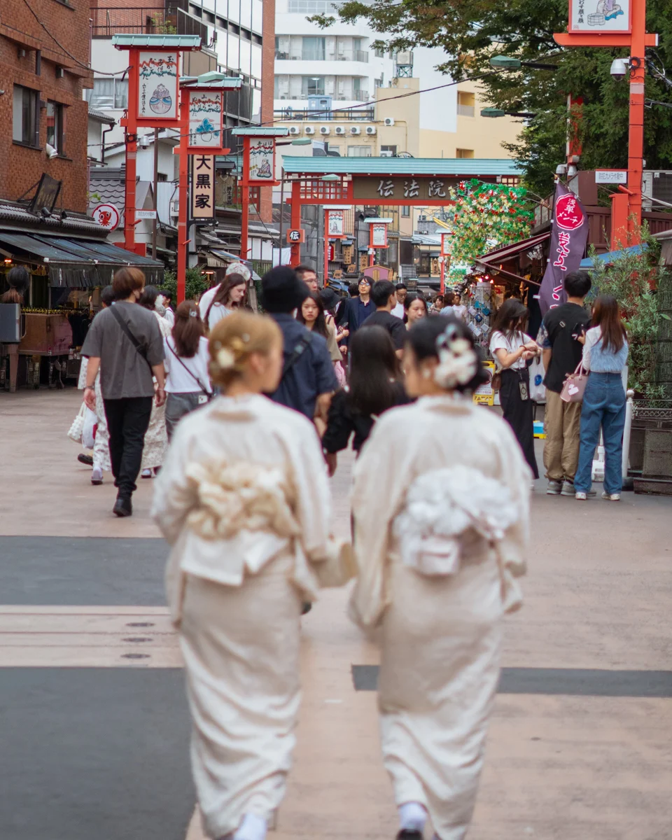 Asakusa streets in Tokyo, Japan